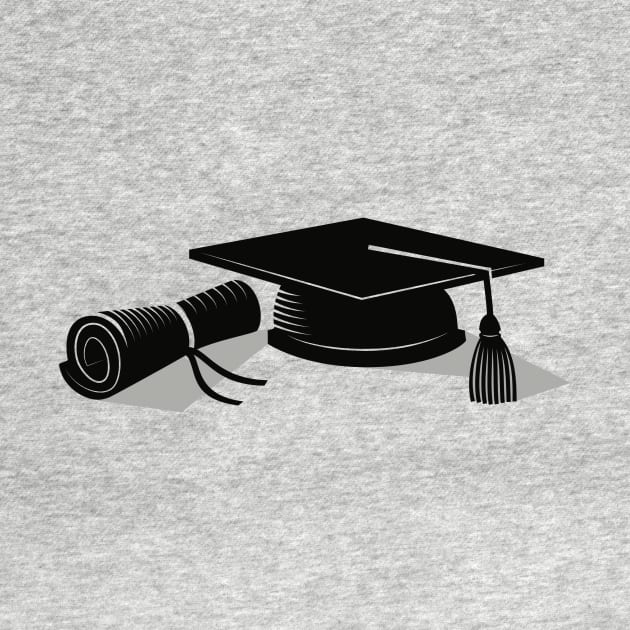 DIploma and hat by scdesigns